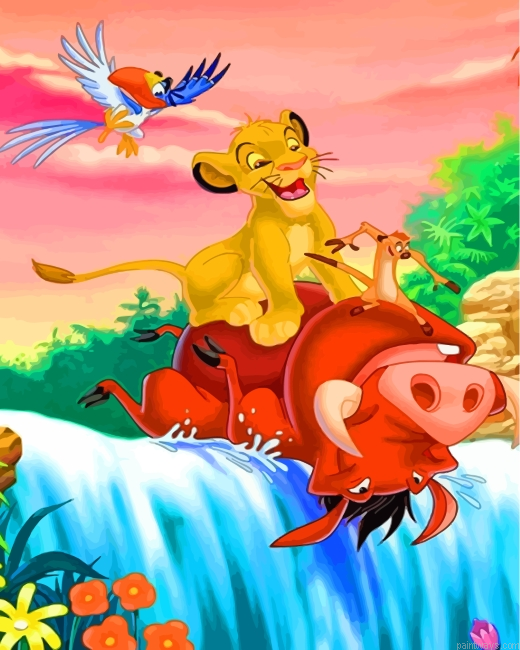 Lion King Animation Painting By Numbers.png