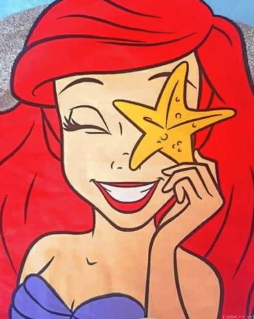 Little Mermaid Disney Painting By Numberss.png