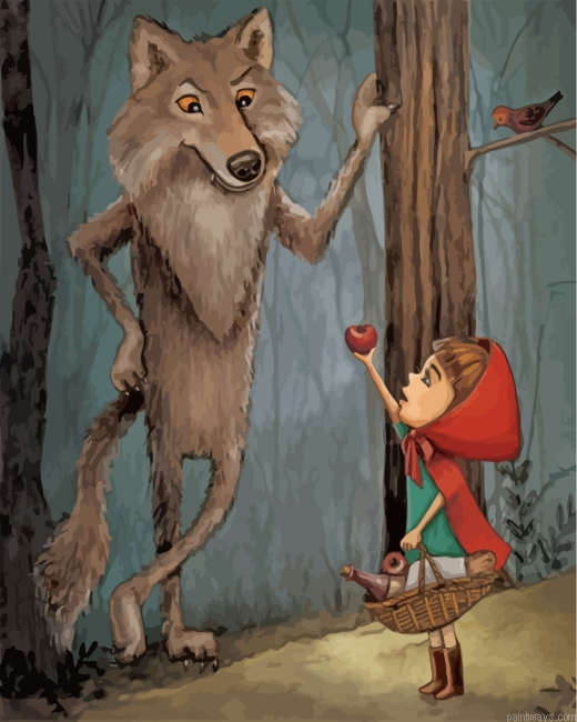 Little Red Riding Hood Animation Painting By Numbers.png