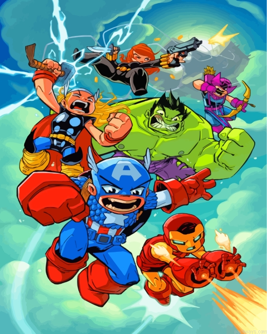 Little Superheroes Painting By Numbers.png
