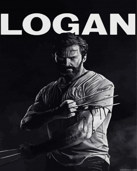 Logan X Men Painting By Numberss.png