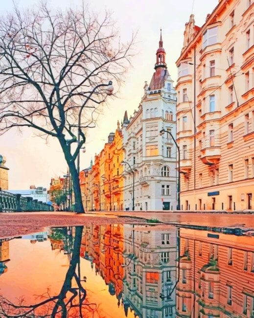 London Reflection Cities Painting By Numberss.png