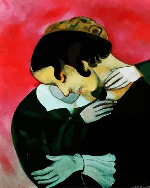 Lovers In Pink Painting By Numberss.png