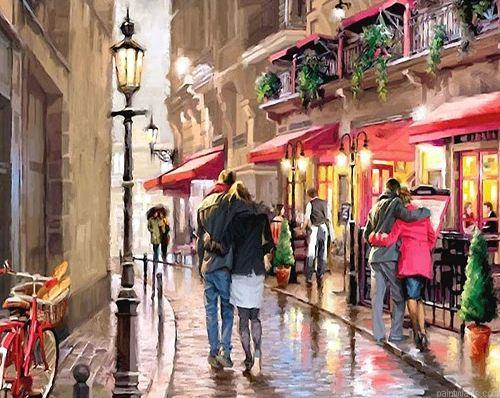 Lovers On Budapest Cities Painting By Numberss.png