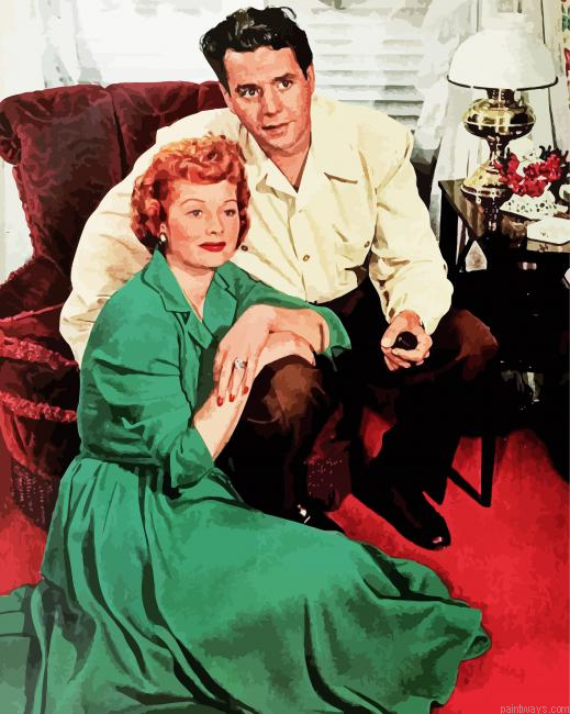 Lucy And Ricky Art Painting By Numberss.png