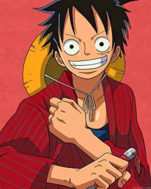 Luffy One Piece Animations Painting By Numberss.png