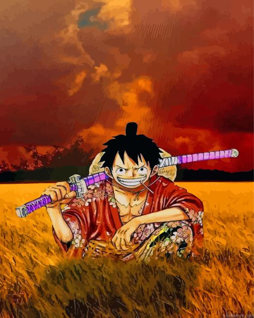 Luffy One Piece Painting By Numbers.png