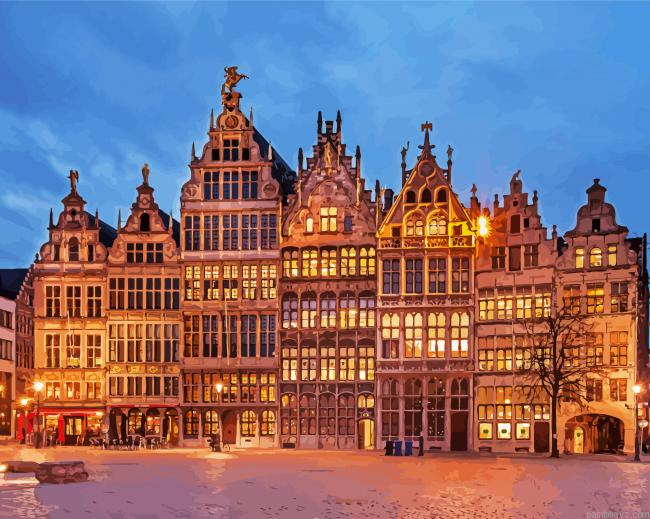 Luminous Guild Houses Painting By Numberss.png