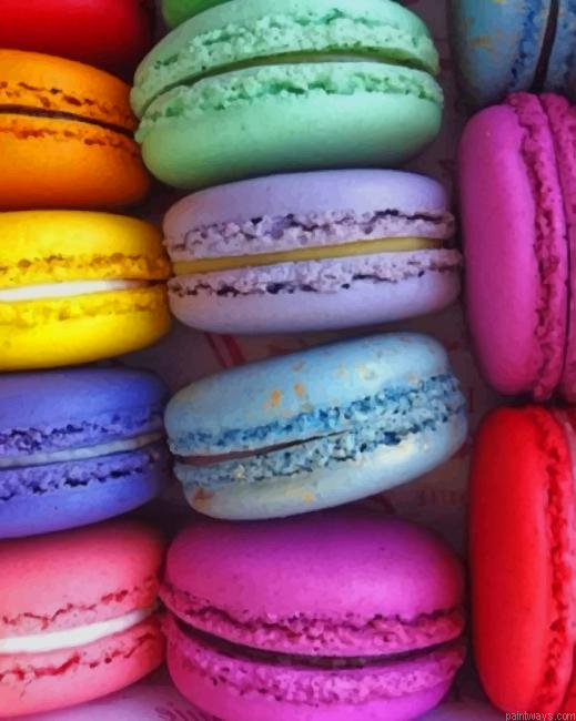 Macaroons Multicolor New Painting By Numberss.png