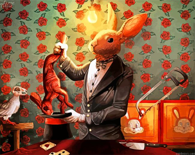Magician Rabbit Painting By Numbers.png