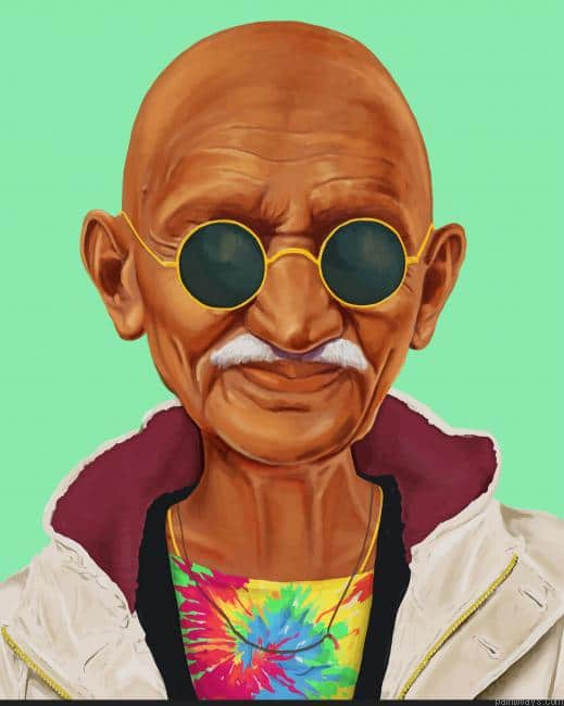 Mahatma Gandhi New Painting By Numberss.png