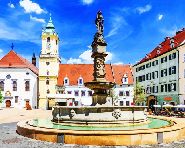 Main Square Fountain Painting By Numberss.png