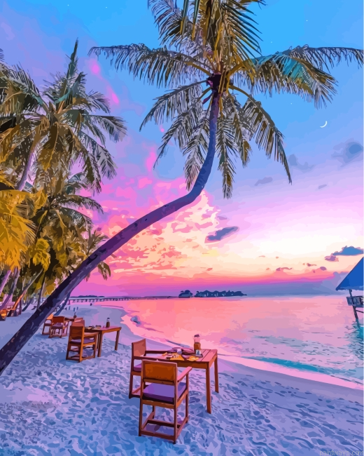 Maldives Sunset Painting By Numbers.png