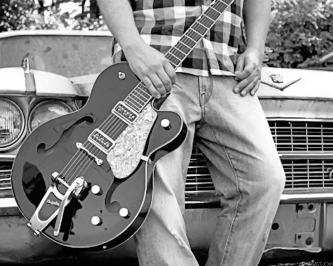 Man Holding A Guitar Instruments Painting By Numberss.png