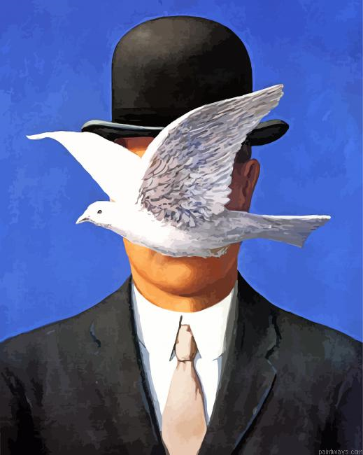 Man In A Bowler Hat Painting By Numbers.png