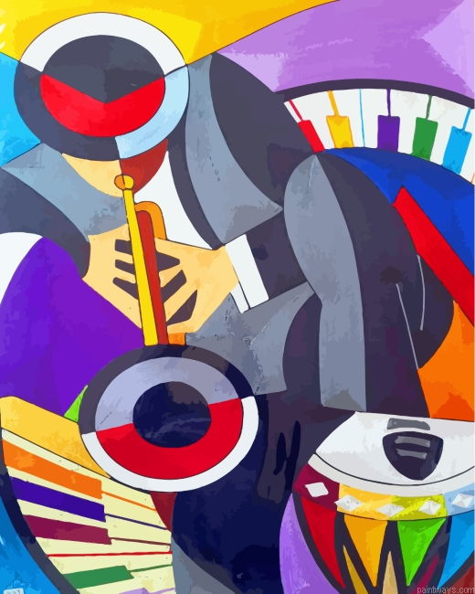 Man Playing Music Painting By Numbers.png