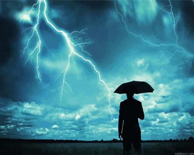 Man Watching Storms Painting By Numberss.png