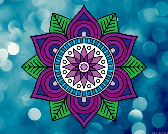 Mandala Flower Painting By Numberss.png