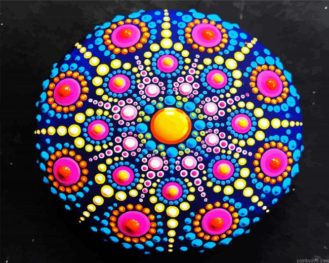 Mandala Painted Rocks Painting By Numberss.png