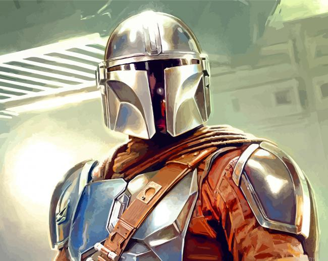 Mando Star Wars Painting By Numberss.png