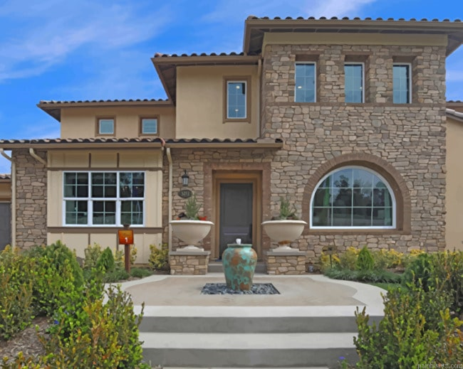 Mansion Design In Los Angeles Buildings Painting By Numberss.png