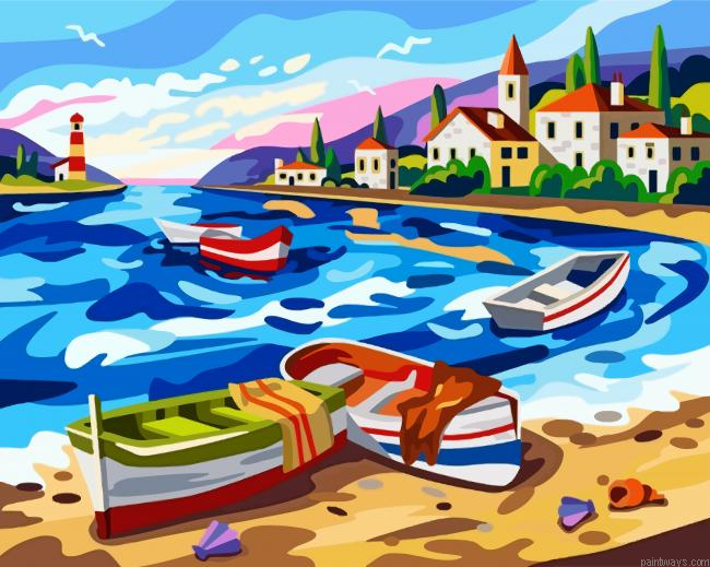 Marine Landscape Painting By Numbers.png