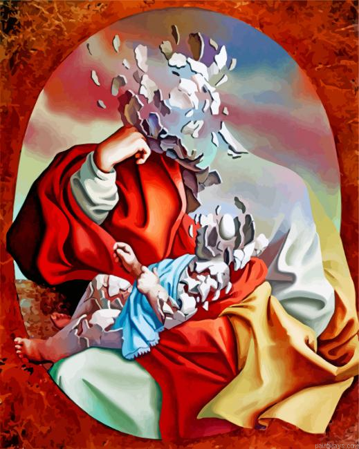 Matrrnidad Renacentista Painting By Numbers.png