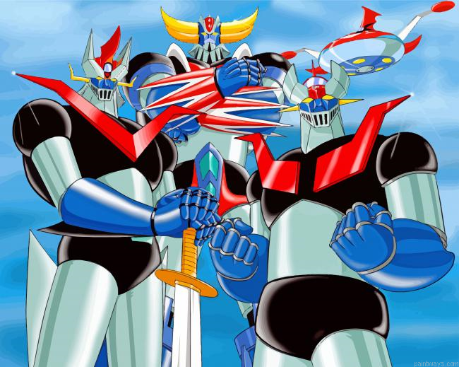 Mazinger Z Infinity Characters Painting By Numberss.png