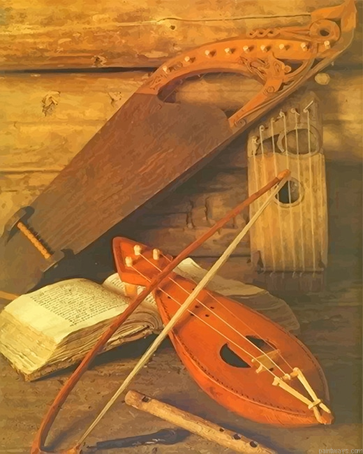 Medieval Bard Instrument New Painting By Numberss.png