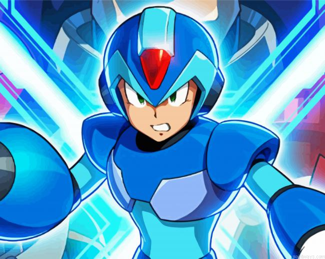 Mega Man Character Painting By Numberss.png