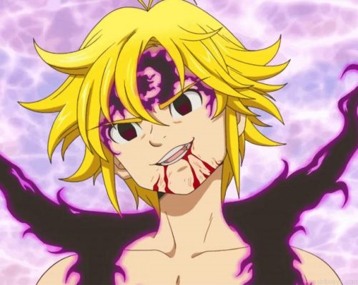 Meliodas Assault Mode Painting By Numbers.png