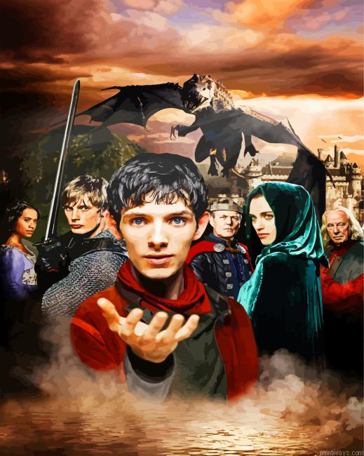 Merlin Characters Painting By Numberss.png