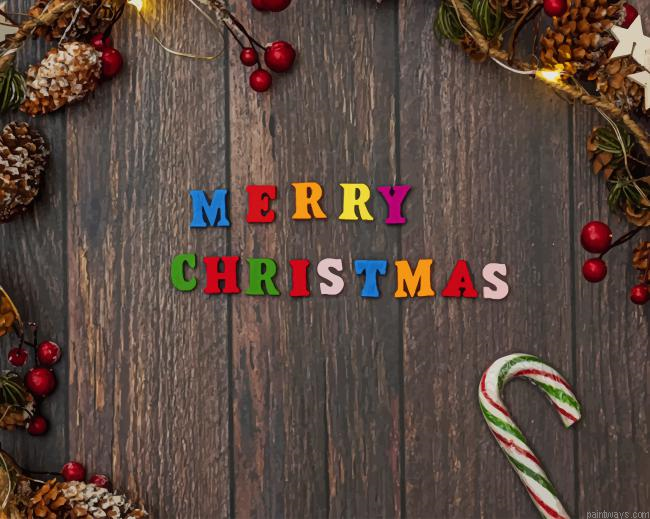 Merry Christmas Signage Painting By Numberss.png