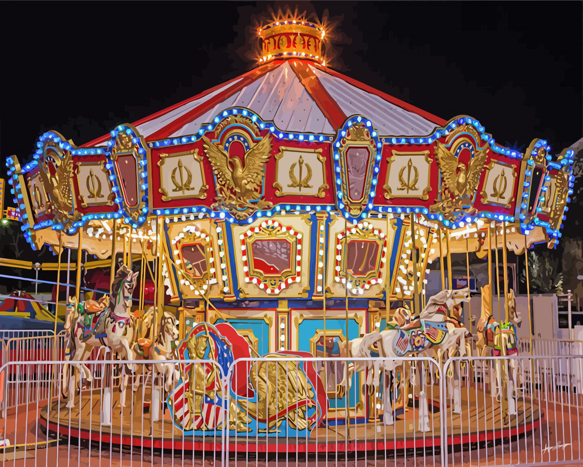 Merry Go Round Painting By Numbers.png
