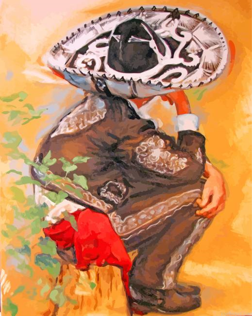 Mexican Mariachi Art Painting By Numberss.png