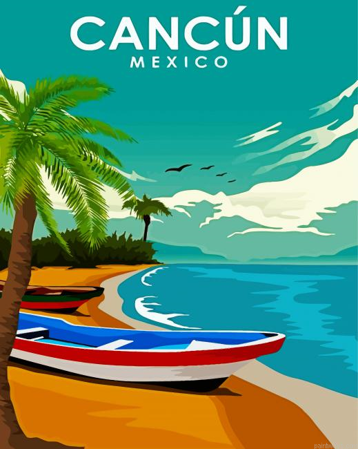 Mexico Cancun Poster Painting By Numberss.png