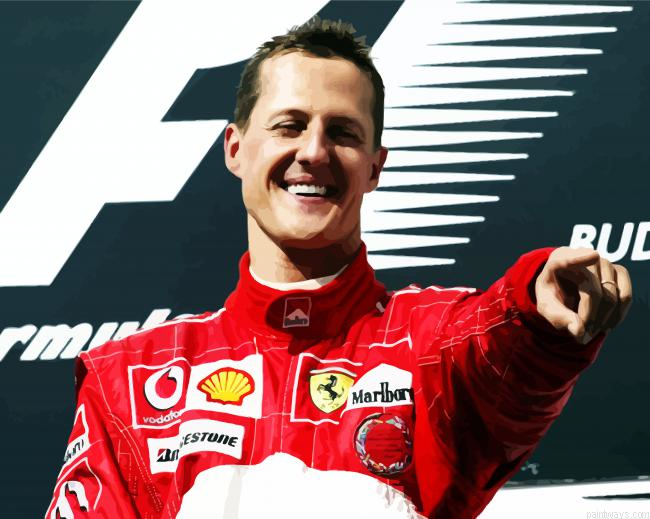 Michael Schumacher Racing Driver Painting By Numberss.png