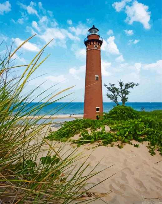 Michigan Little Sable Point Lighthouse Painting By Numberss.png