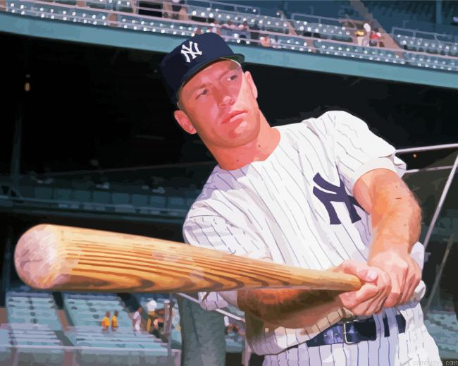 Mickey Mantle Baseballer Painting By Numberss.png