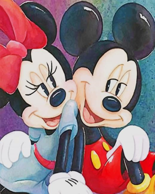 Mickey And Minnie New Painting By Numberss.png