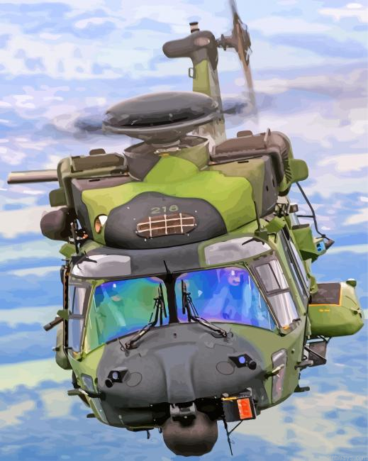 Military Helicopter Painting By Numberss.png