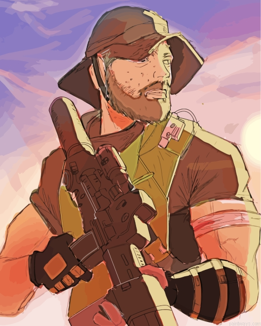 Military Man Painting By Numberss.png