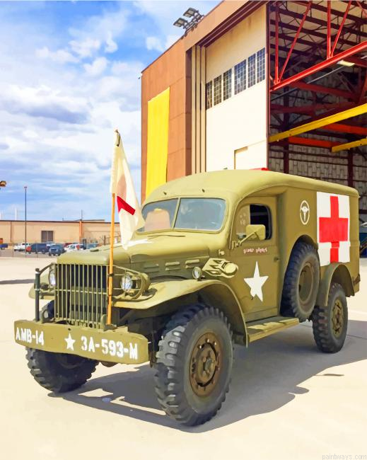 Military Old Car New Painting By Numberss.png