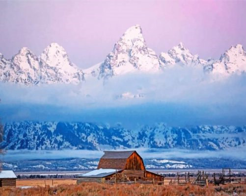Milton Barn Jackson Hole Painting By Numbers.png