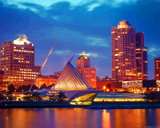 Milwaukee At Night Painting By Numberss.png