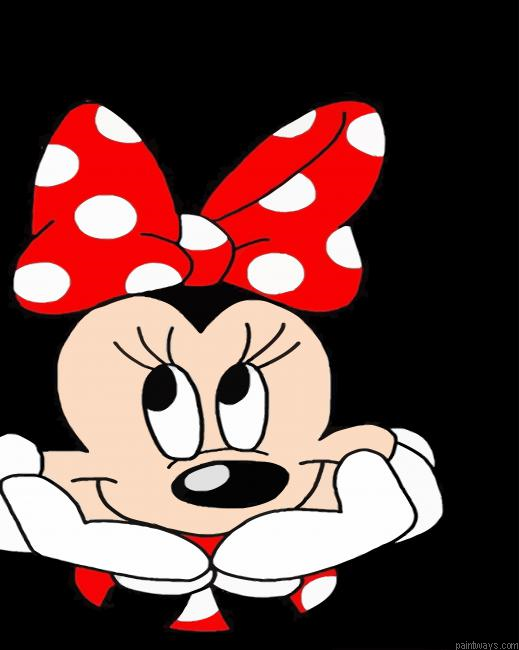 Minnie Mouse Cartoons Painting By Numberss.png