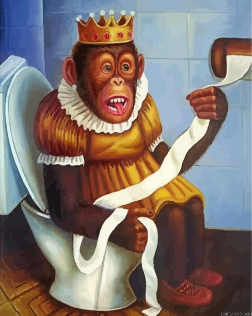 Monkey Queen In Wc Painting By Numbers.png