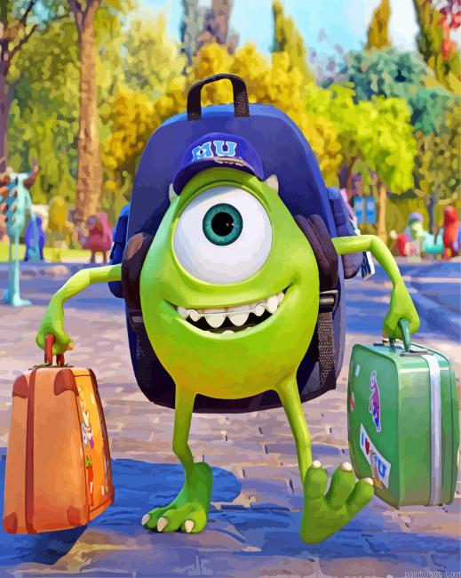 Monster Inc Cartoon Painting By Numbers.png