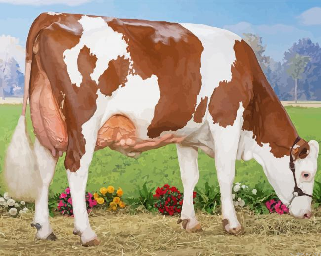 Montbeliarde Cattle Painting By Numberss.png