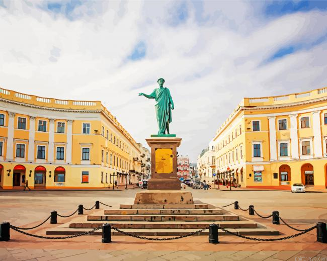 Monument To Duc De Richelieu Painting By Numberss.png